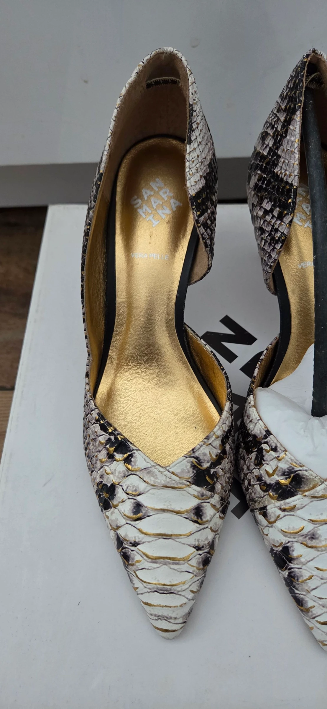 Zapatos de tacón San Marina con estampado de serpiente (cuero) - Talla 36 – photo 2